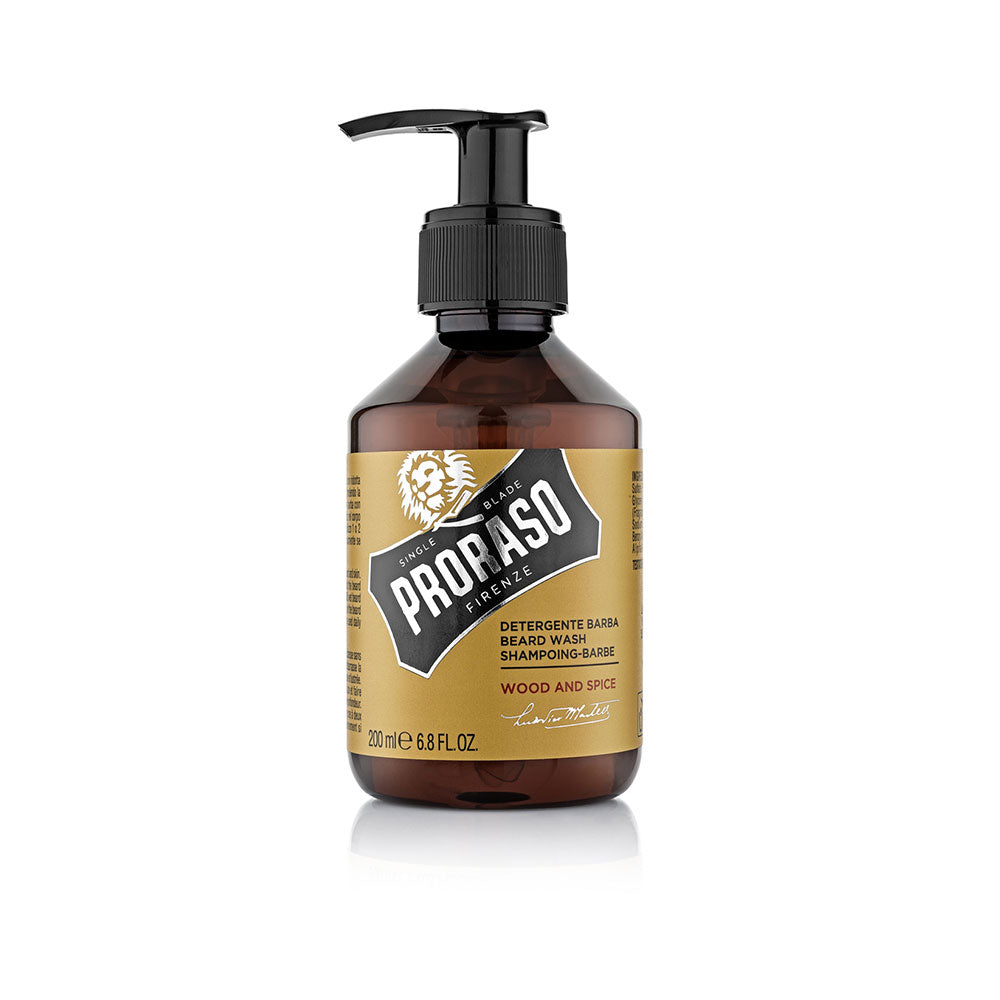 Shampoing à barbe PRORASO BOIS ET ÉPICES 200 ml
