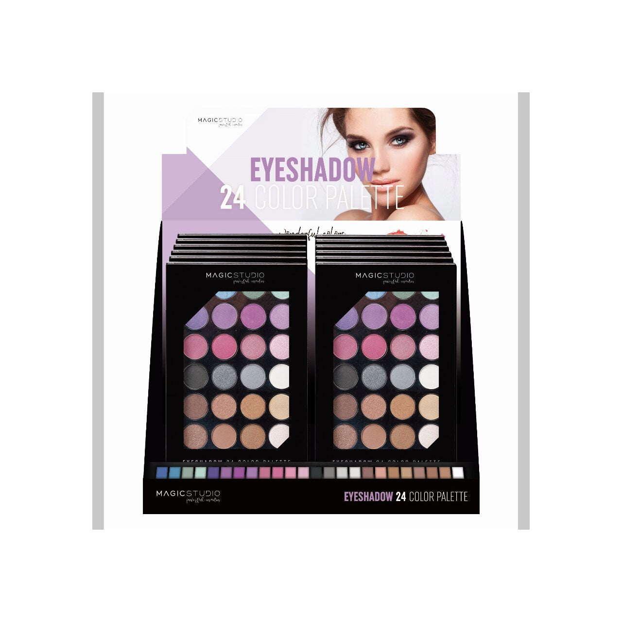 MAGIC STUDIO PALETTE OMBRETTI 24 colori 20 gr
