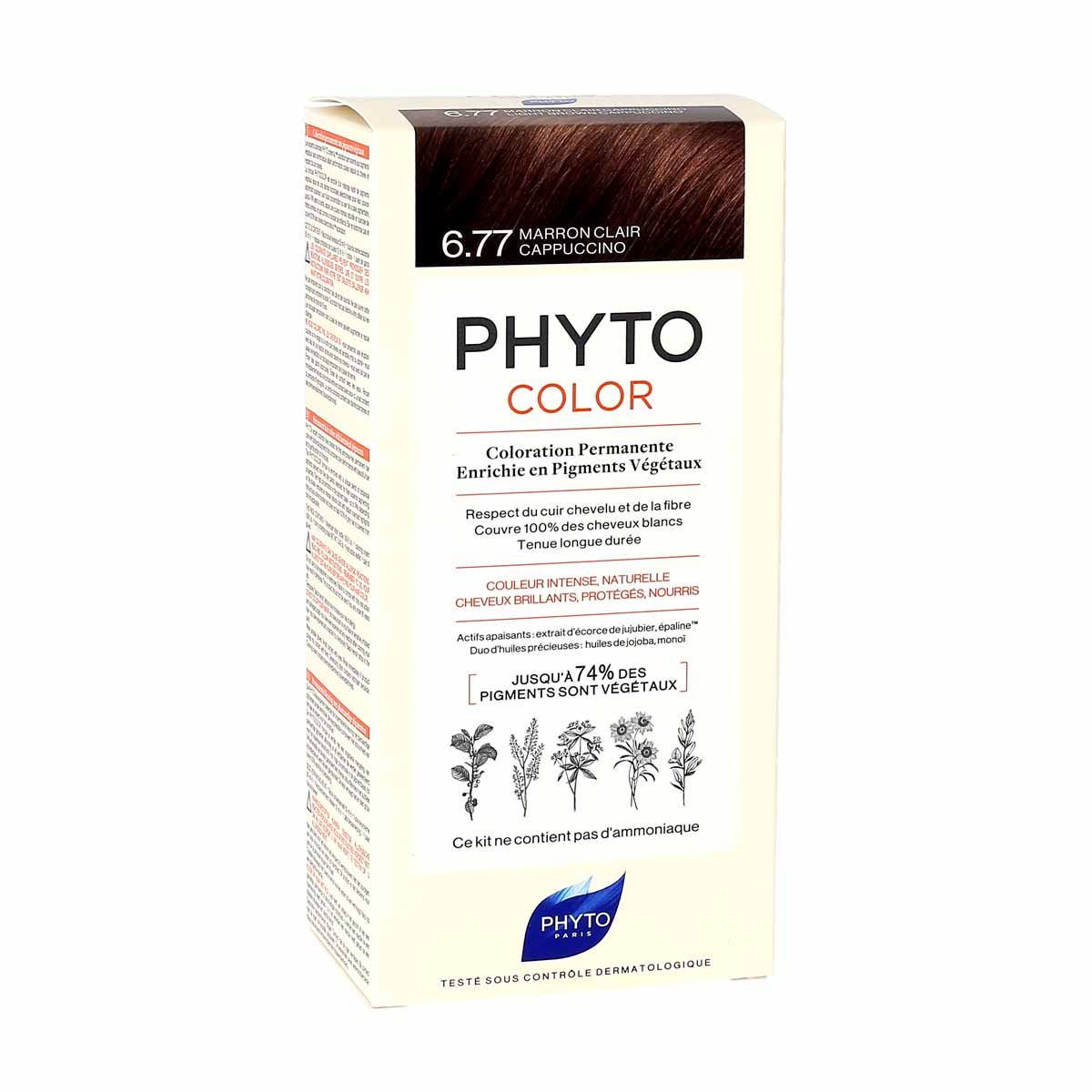 PHYTOCOLOR #6.77-châtain clair cappuccino 4 u