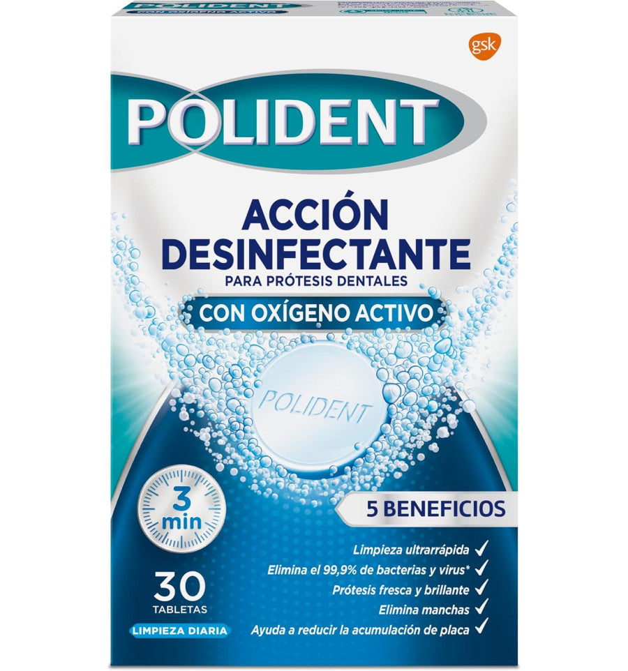 POLIDENT ORIGINAL CLEANING TABLETS 30 units