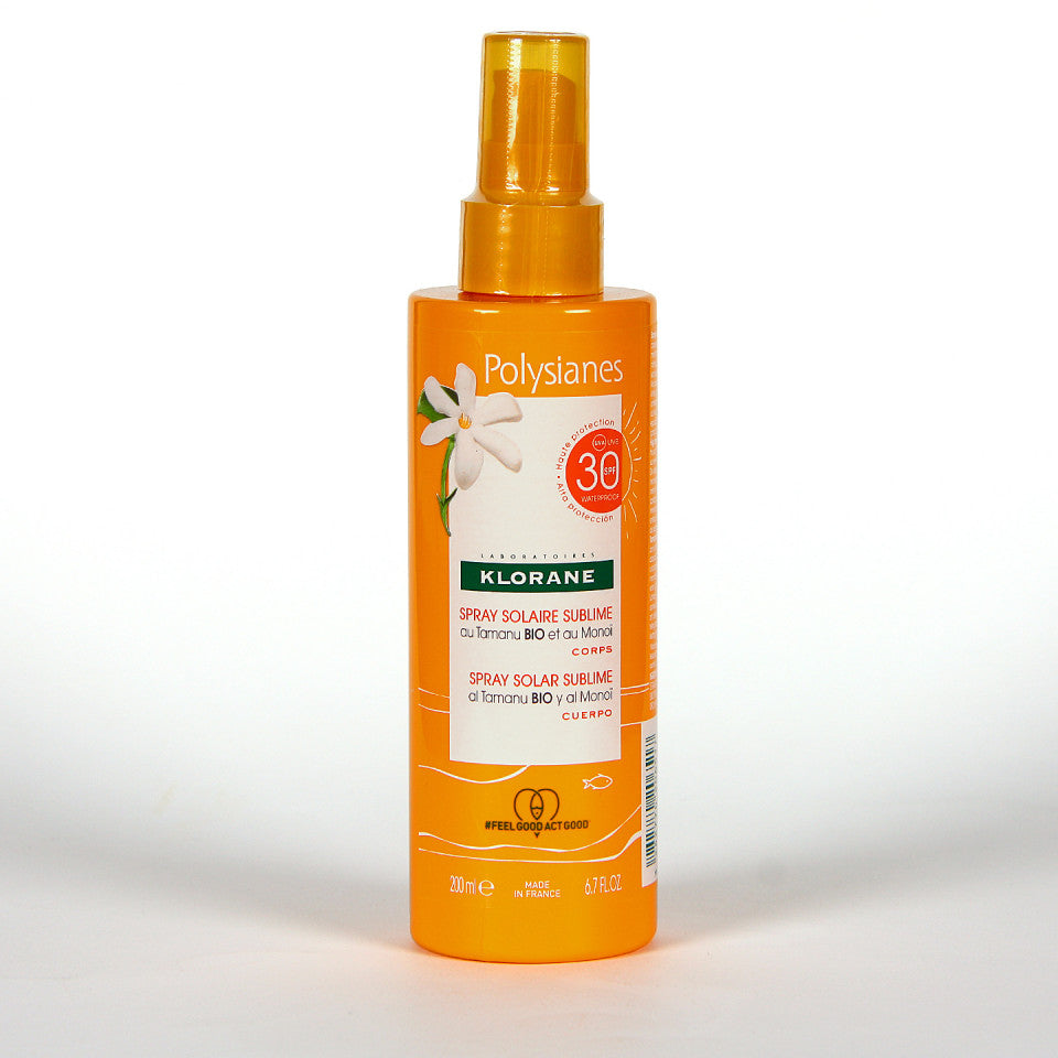 KLORANE POLYSIA NES MONOÏ E TAMANU BIO olio secco solare SPF30 200 ml