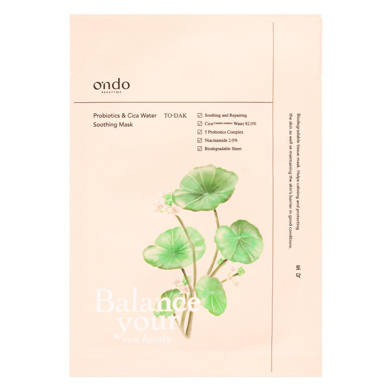 ONDO BEAUTY 36.5 PROBIOTICI & CICA WATER maschera lenitiva 25 ml