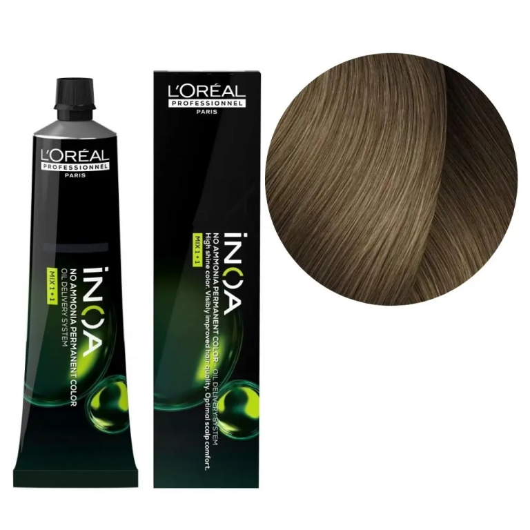 L'ORÉAL PROFESSIONNEL PARIS INOA coloration permanente sans ammoniaque #8.13 60 gr