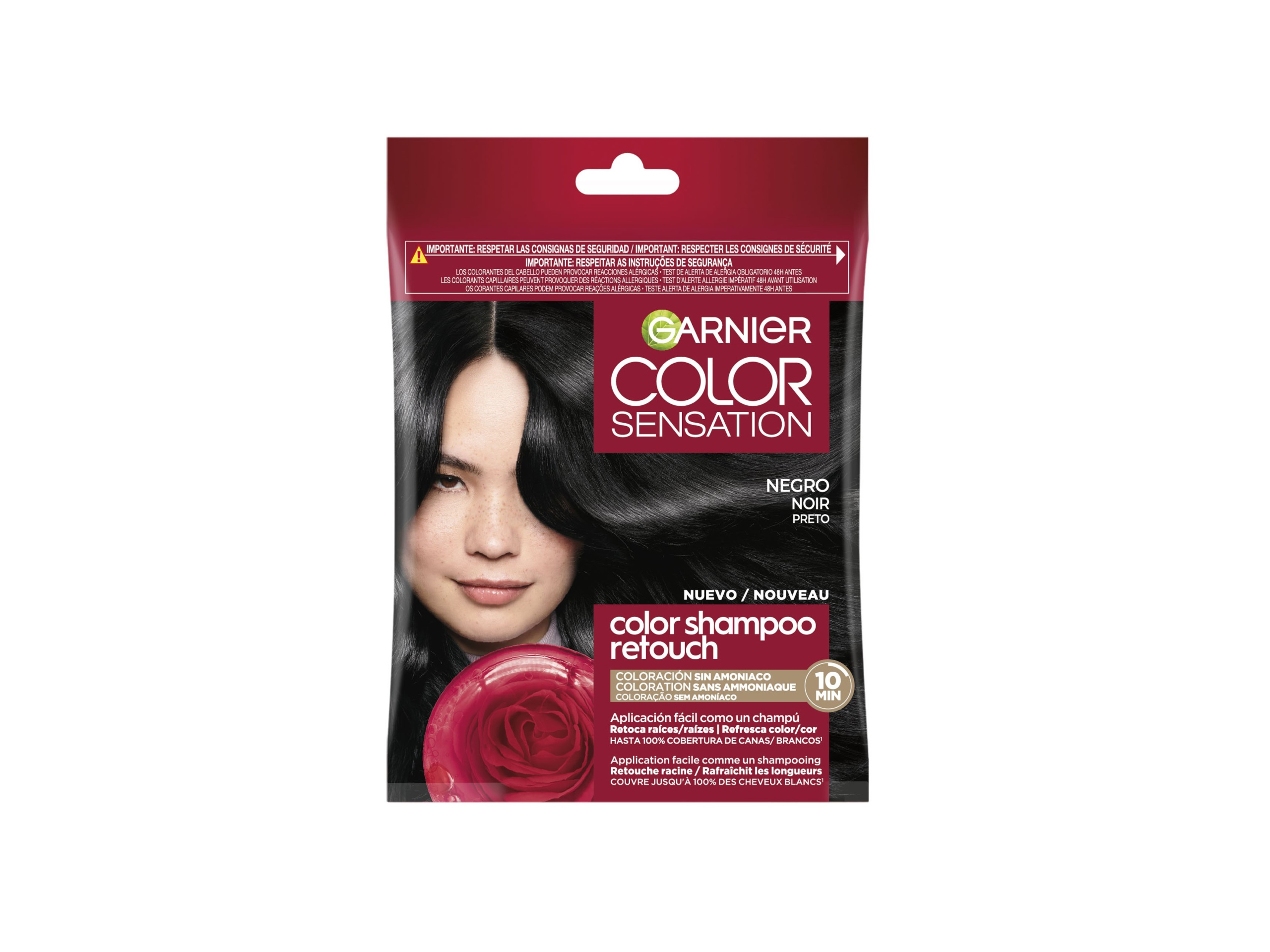 GARNIER COLOR SENSATION tone on tone color shampoo #1.0-black 1 u
