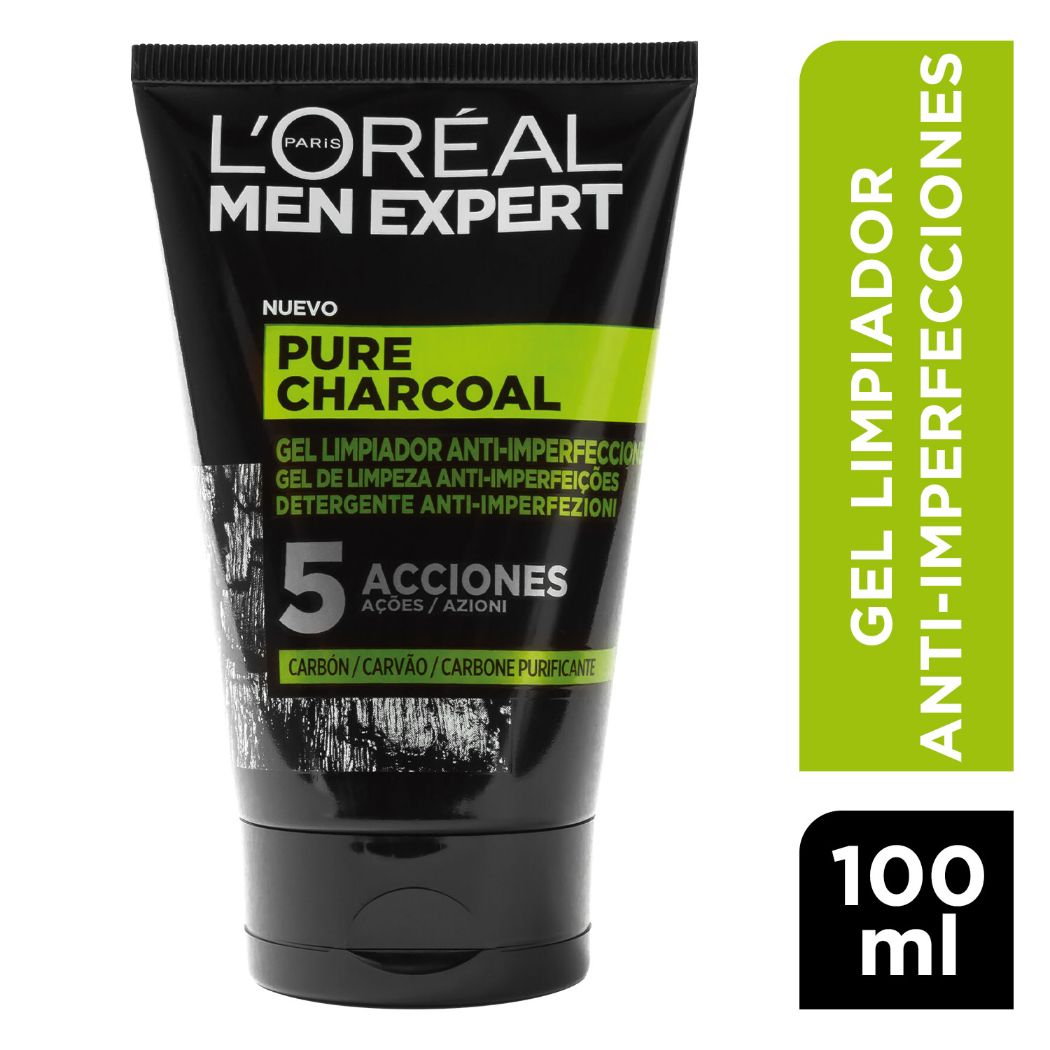 L'ORÉAL PARIS MEN EXPERT pure charcoal gel detergente purificante 100 ml
