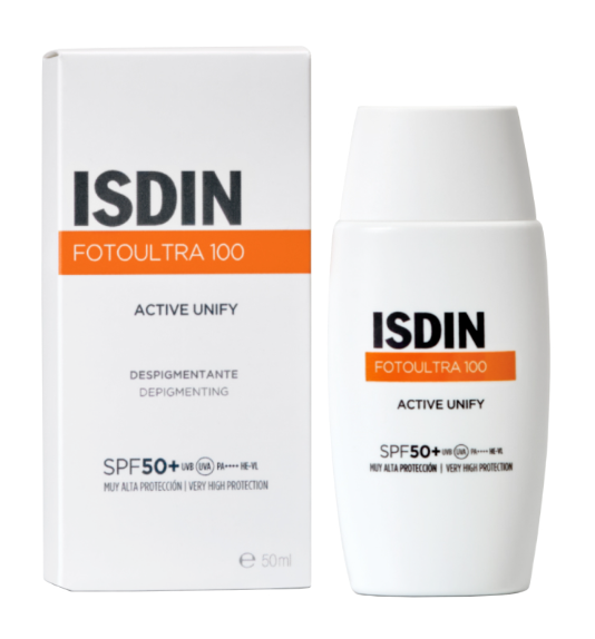 ISDIN FOTOULTRA 100 ACTIVE UNIFY COLOR SPF 50+ protezione solare colorata 50 ml