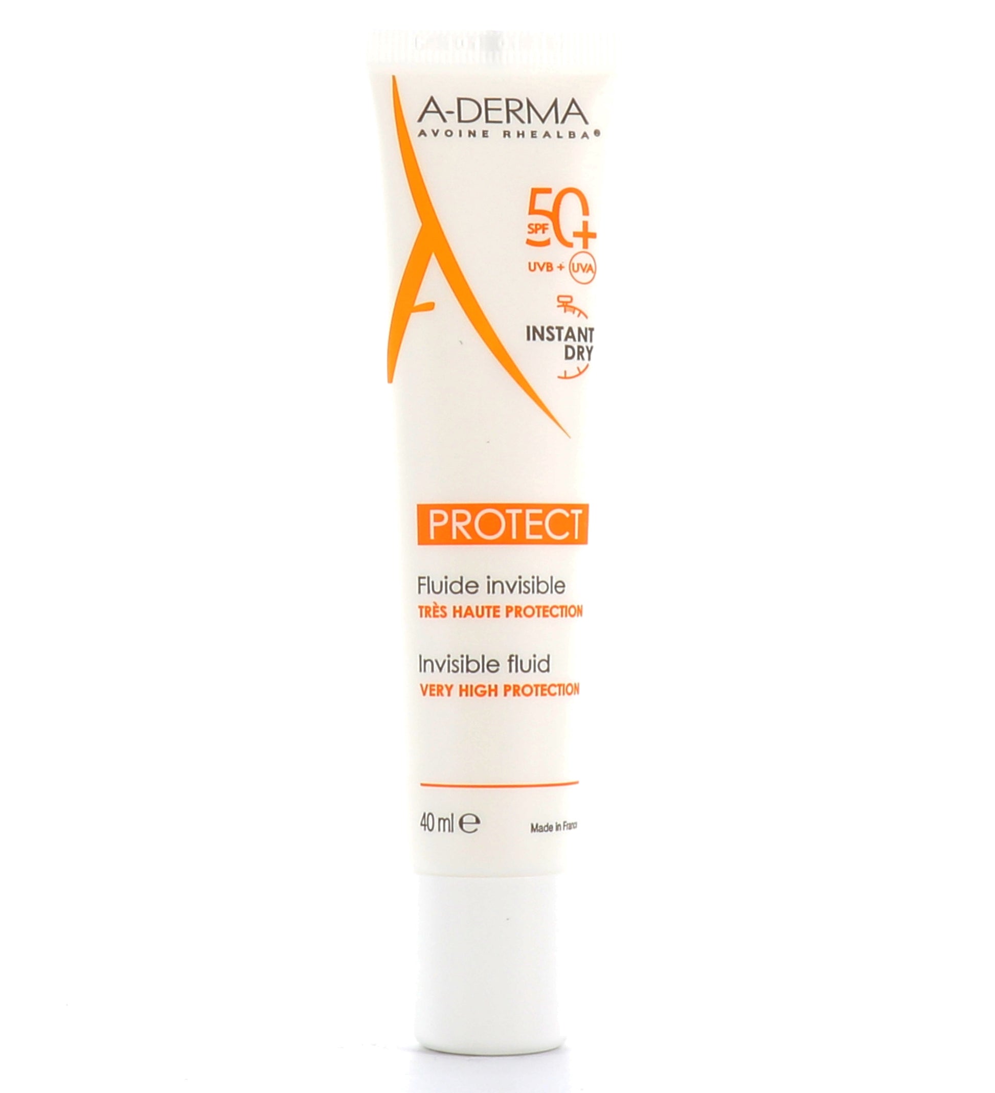 A-DERMA PROTECT invisible facial solar fluid SPF50+ 40 ml