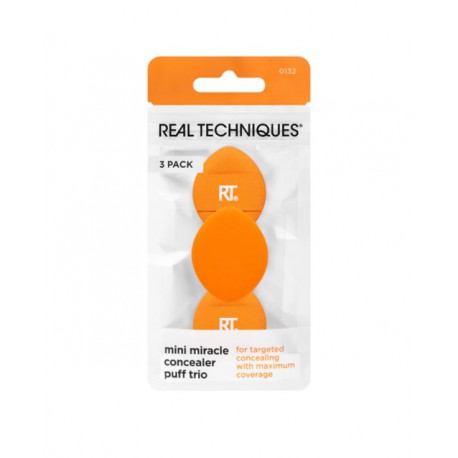 REAL TECHNIQUES MINI MIRACLE spugnette correttore trio 3 pz
