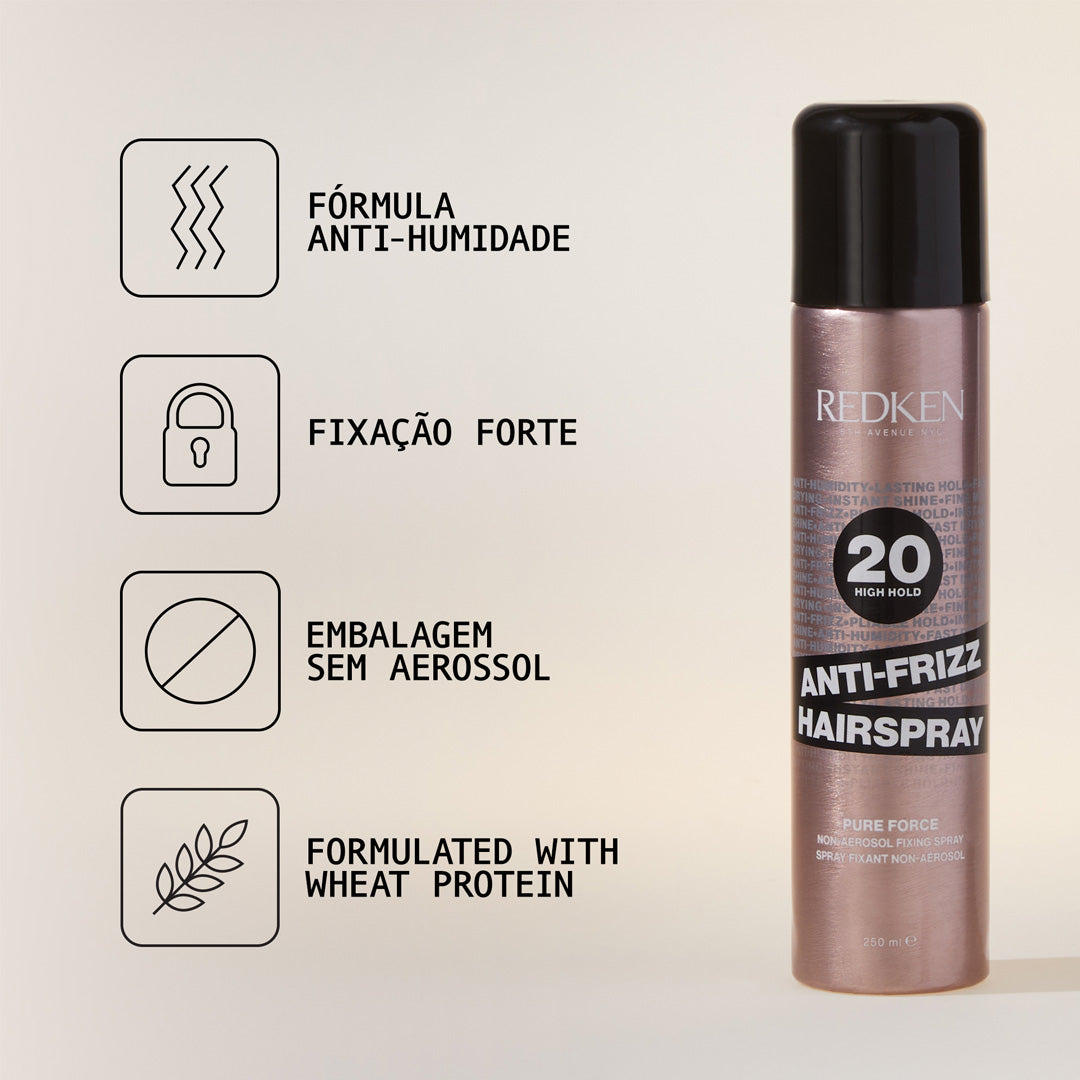 REDKEN ANTI-FRIZZ HAIRSPRAY 20 pure force 250 ml