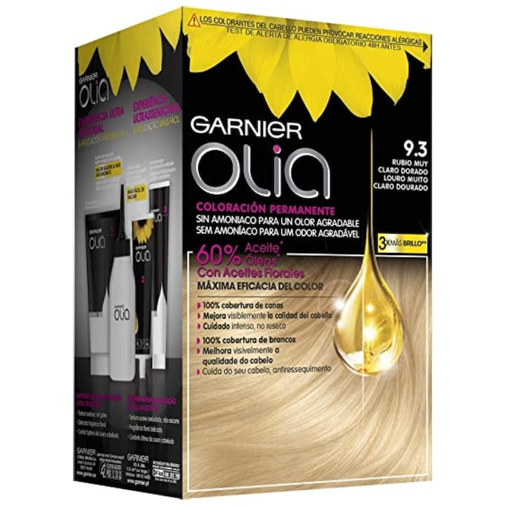 GARNIER OLIA Colorazione Permanente #9,3 Biondo Chiarissimo Dorato 1 pz