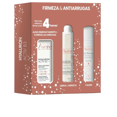AVÈNE HYALURON ACTIV B3 SÉRUM + MICELLAIRE + EAU THERMALE LOT 3 pz