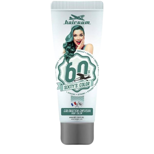 HAIRGUM SIXTY'S COLOR hair color #emerald