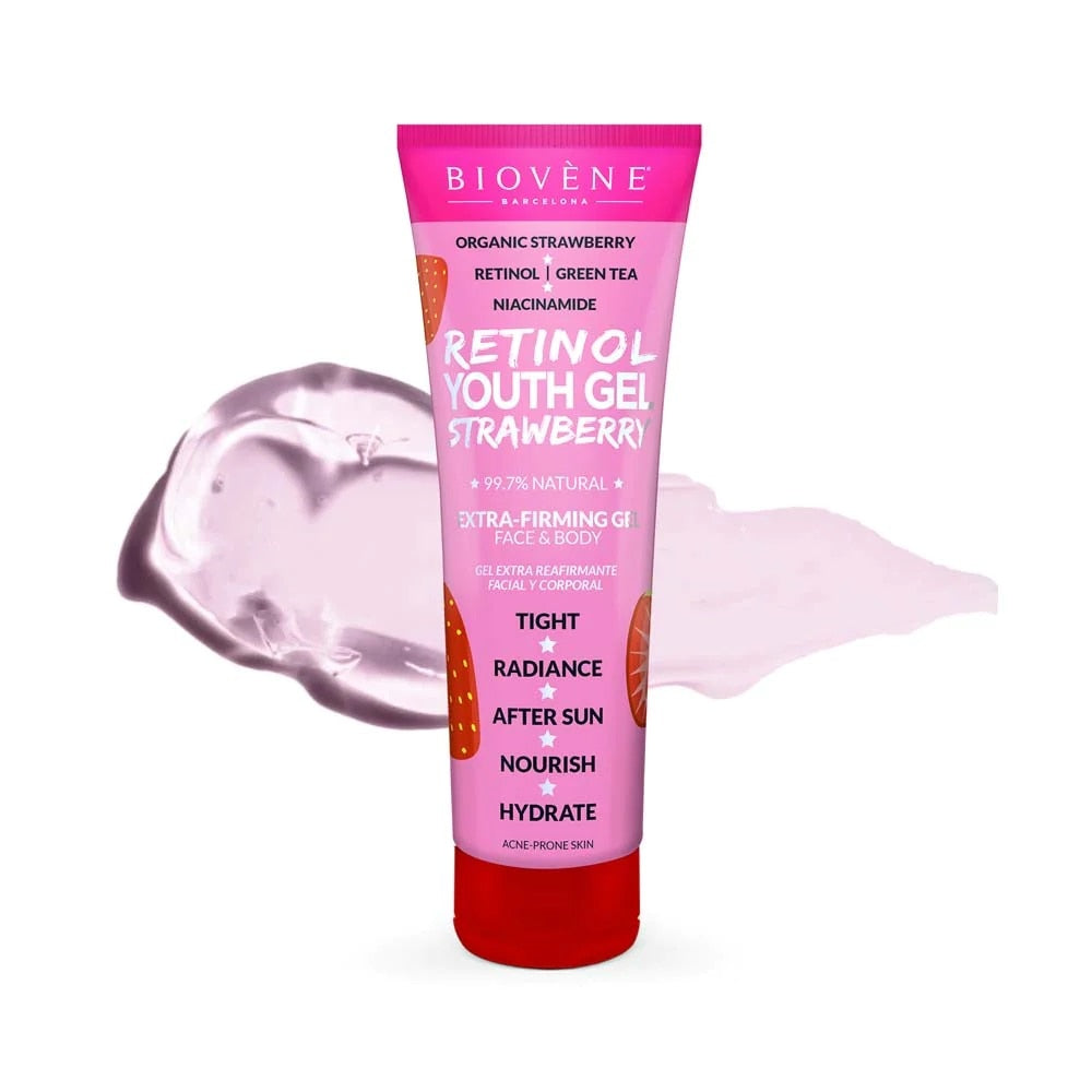 BIOVÈNE RÉTINOL GEL JEUNESSE FRAISE extra-raffermissant visage & corps 200 ml
