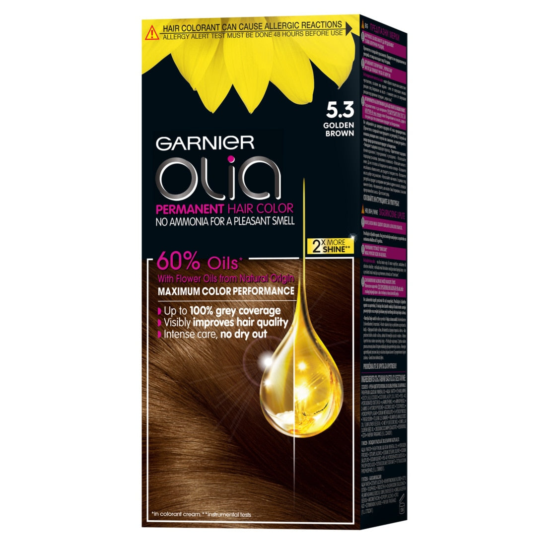 GARNIER OLIA colorazione permanente senza ammoniaca #5.3-cappuccino 1 pz