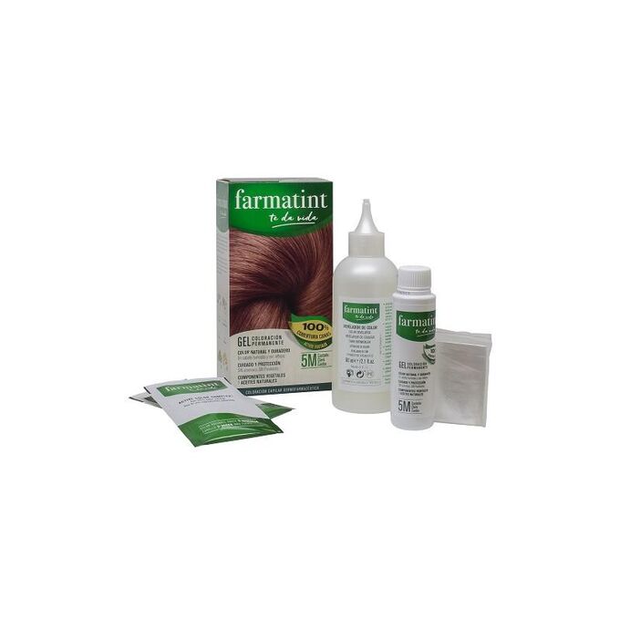 FARMATINT GEL permanent color #5m-light mahogany brown 5 units