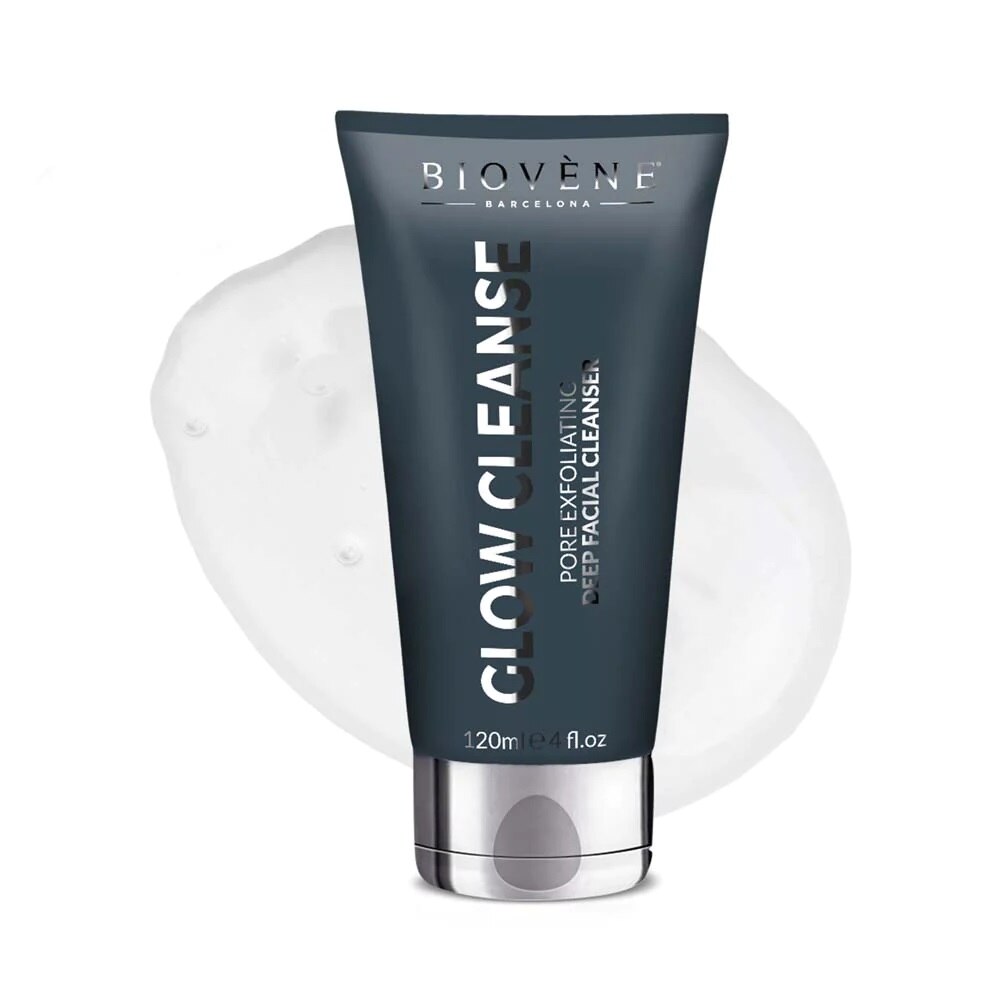 BIOVÈNE GLOW CLEANSE detergente viso esfoliante profondo per i pori 120 ml