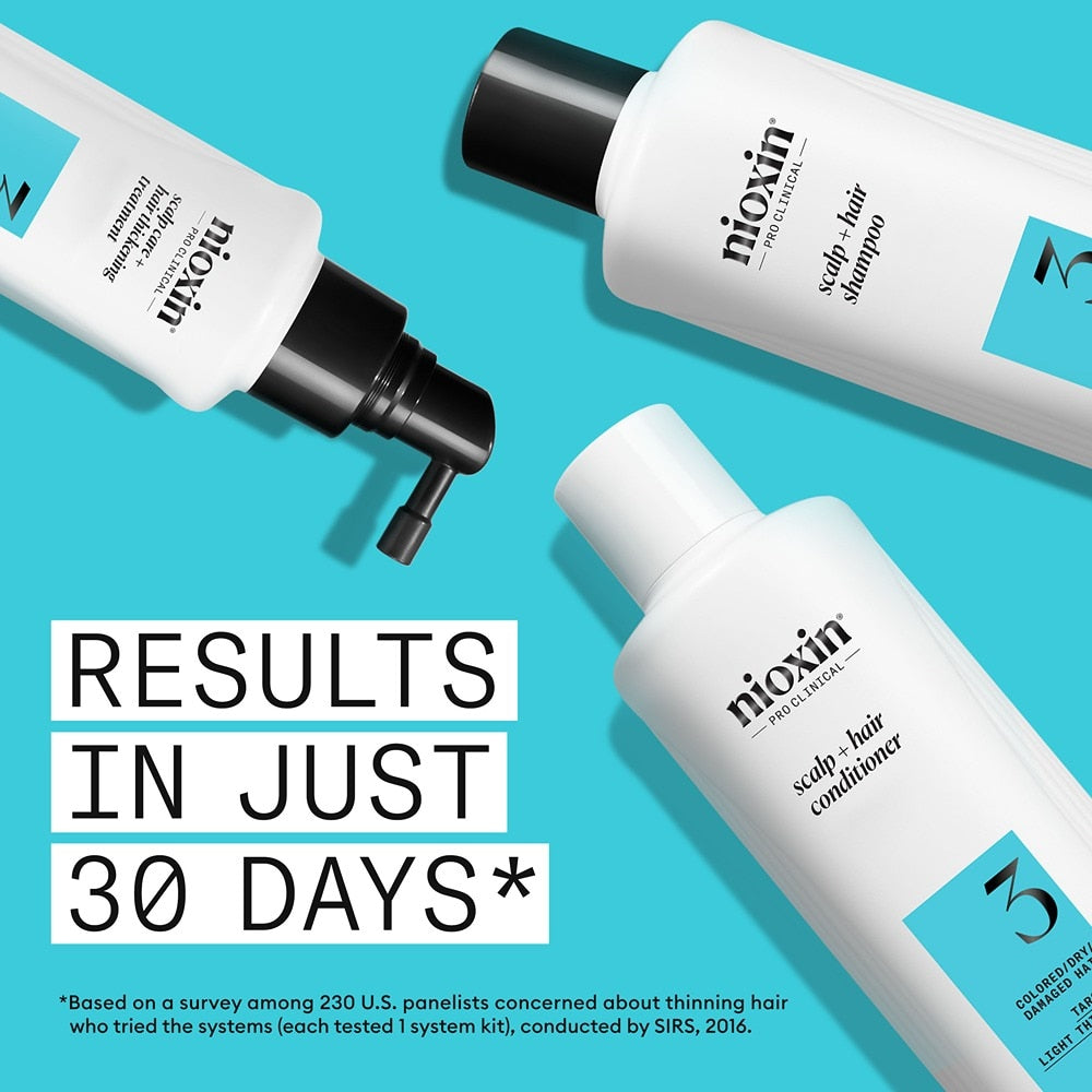 NIOXIN SYSTEM 3 - Kit - Trattamento per Capelli Colorati con Lieve Diradamento 3 unità
