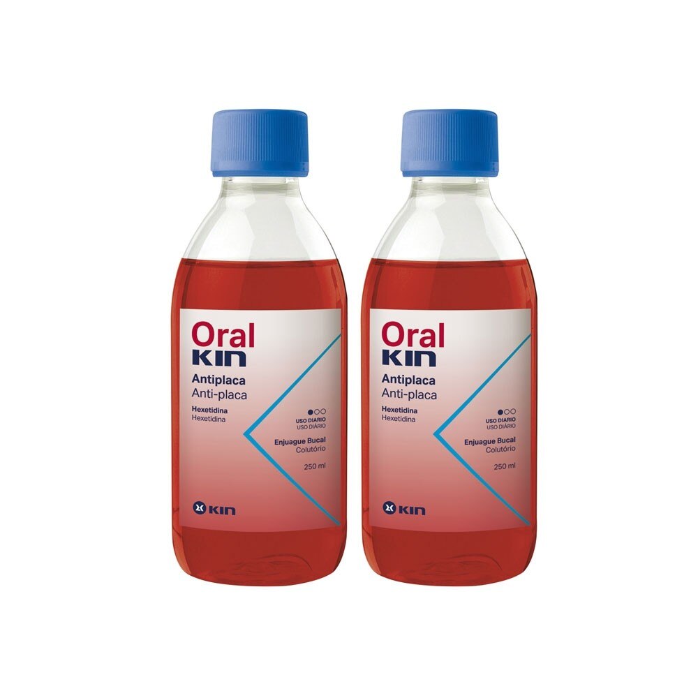 ORALKIN ENJUAGUE BUCAL ANTI-PLACA set 2 pz