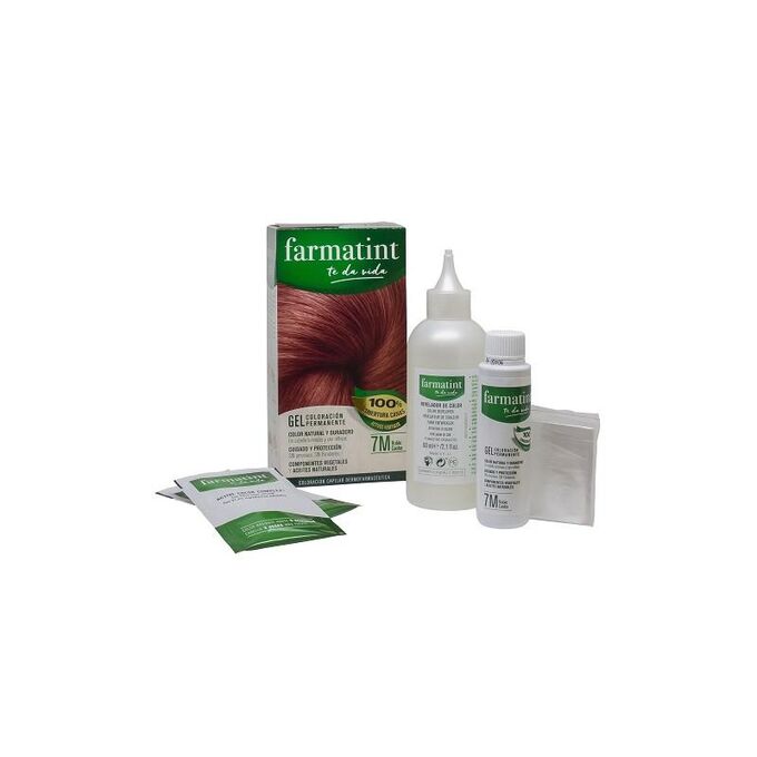 FARMATINT GEL coloration permanente #7m-blond acajou 5 unités