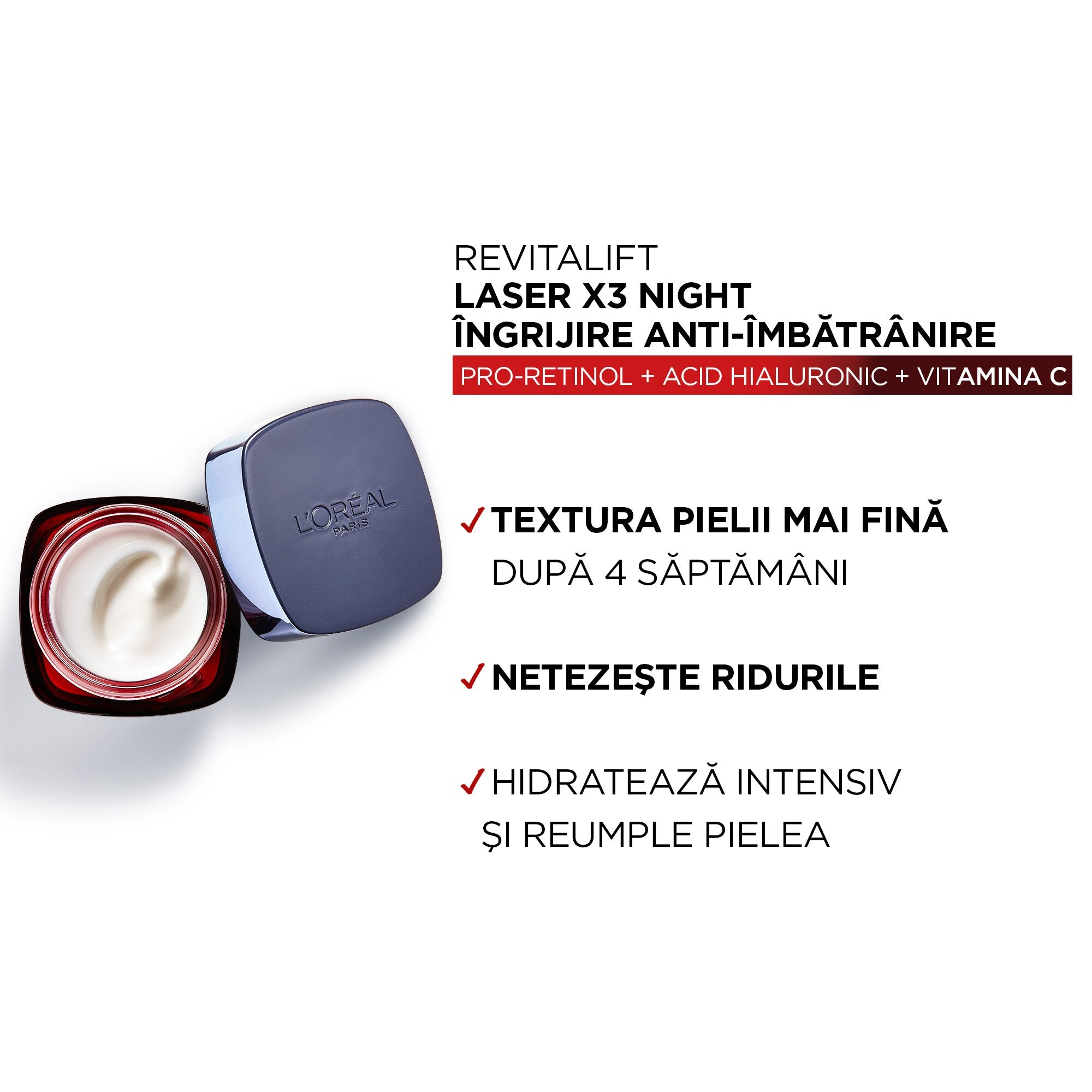 L'ORÉAL PARIS REVITALIFT LASER X3 crema notte 50 ml