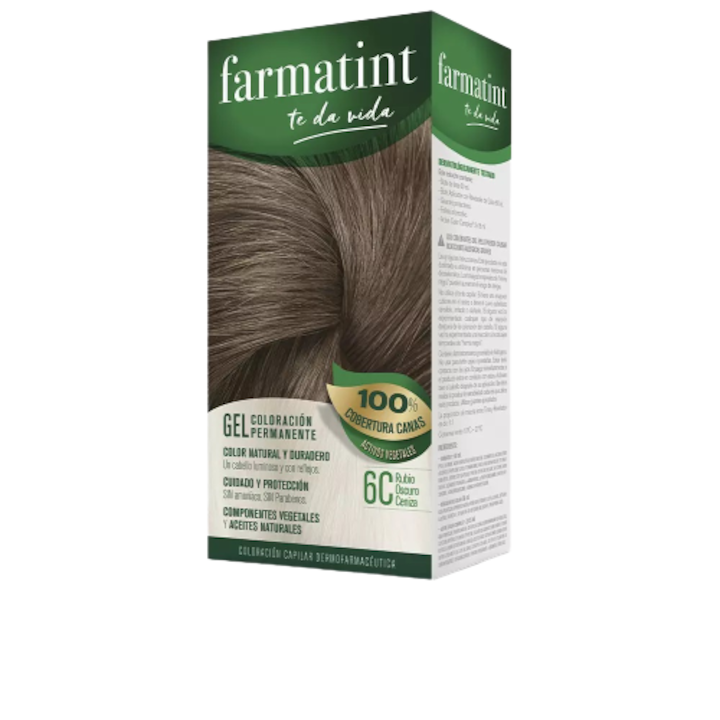FARMATINT GEL colorazione permanente #6c-biondo scuro cenere 5 unità