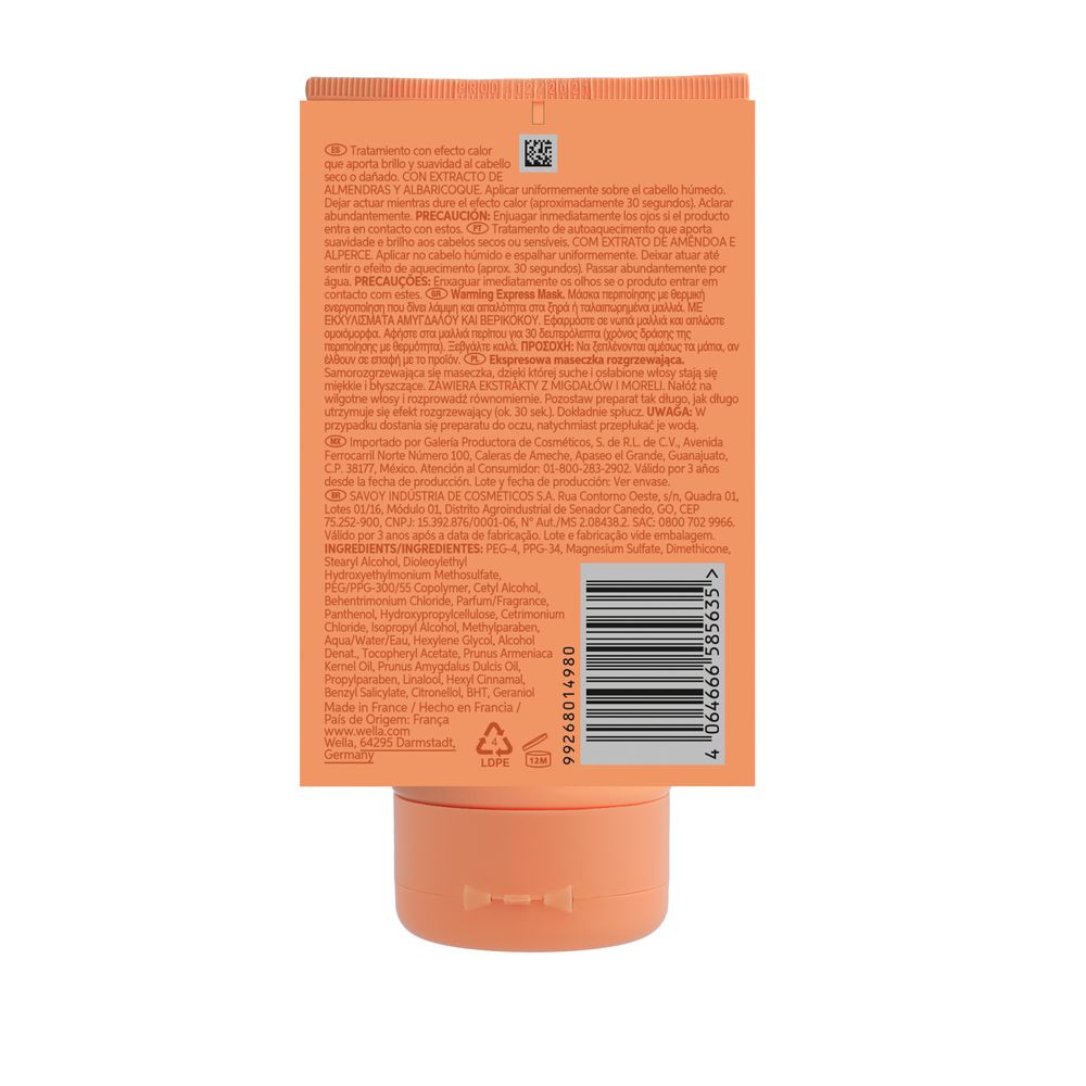 WELLA PROFESSIONALS INVIGO NUTRI-ENRICH Masque Nutri-Élixir Chauffant Express 150 ml