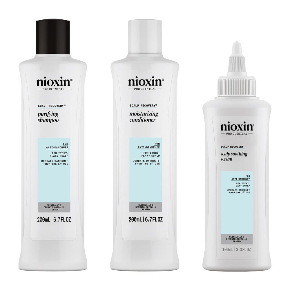 NIOXIN SCALP RECOVERY - Kit Antiforfora - Cuoio capelluto squamoso e pruriginoso 3 pz