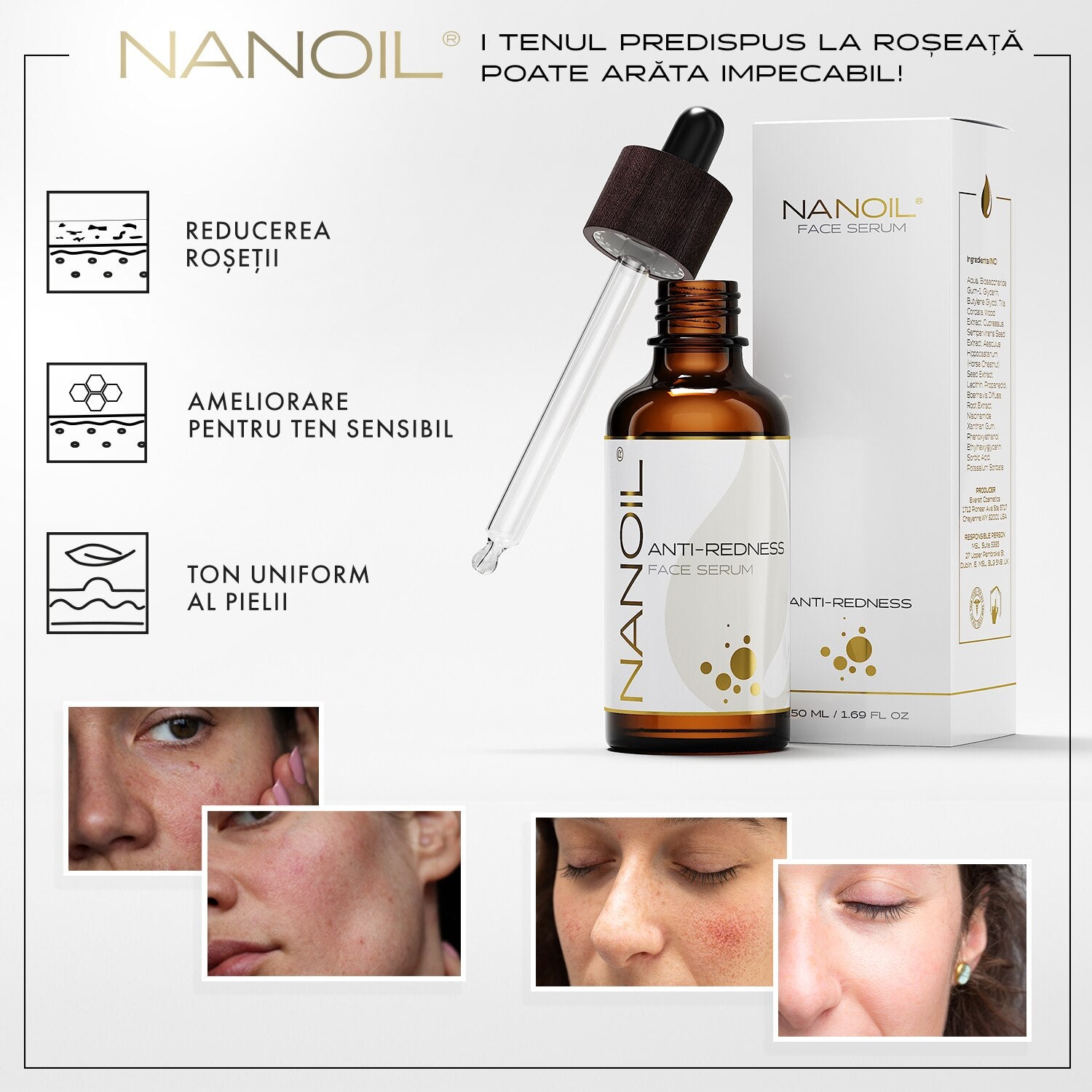 NANOIL SIERO VISO anti-rossore 50 ml