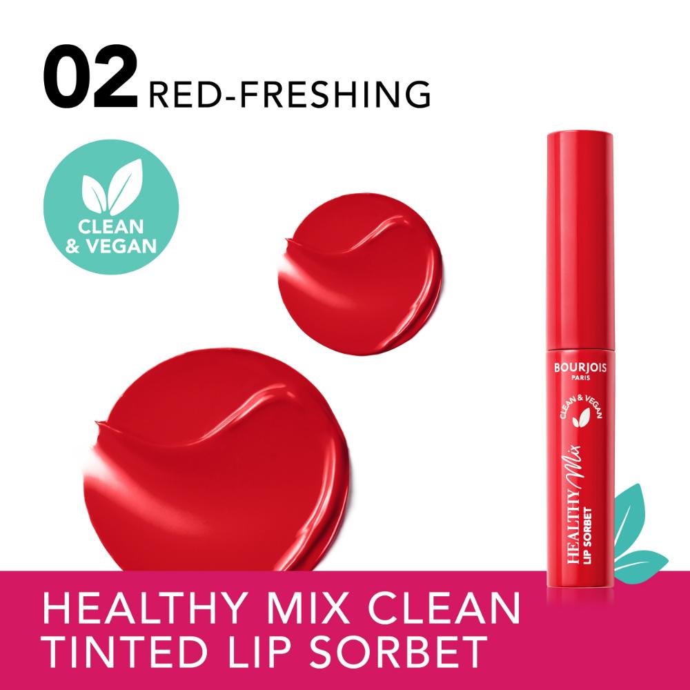 BOURJOIS HEALTHY MIX sorbet à lèvres #02-Red Freshing 7,4 gr