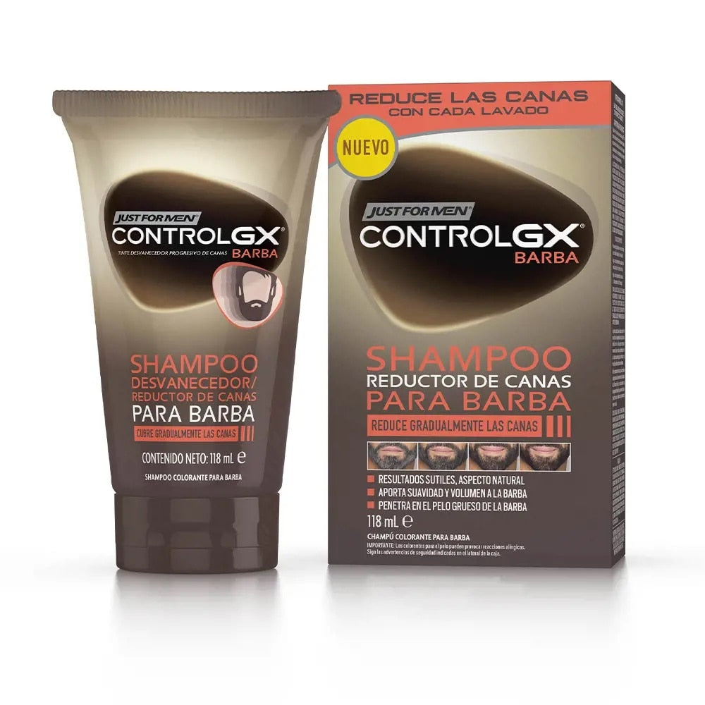 JUST FOR MEN CONTROL GX shampoo riduttore per peli grigi per barba 118 ml