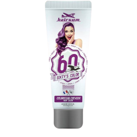 HAIRGUM SIXTY'S COLOR colorazione per capelli #violet
