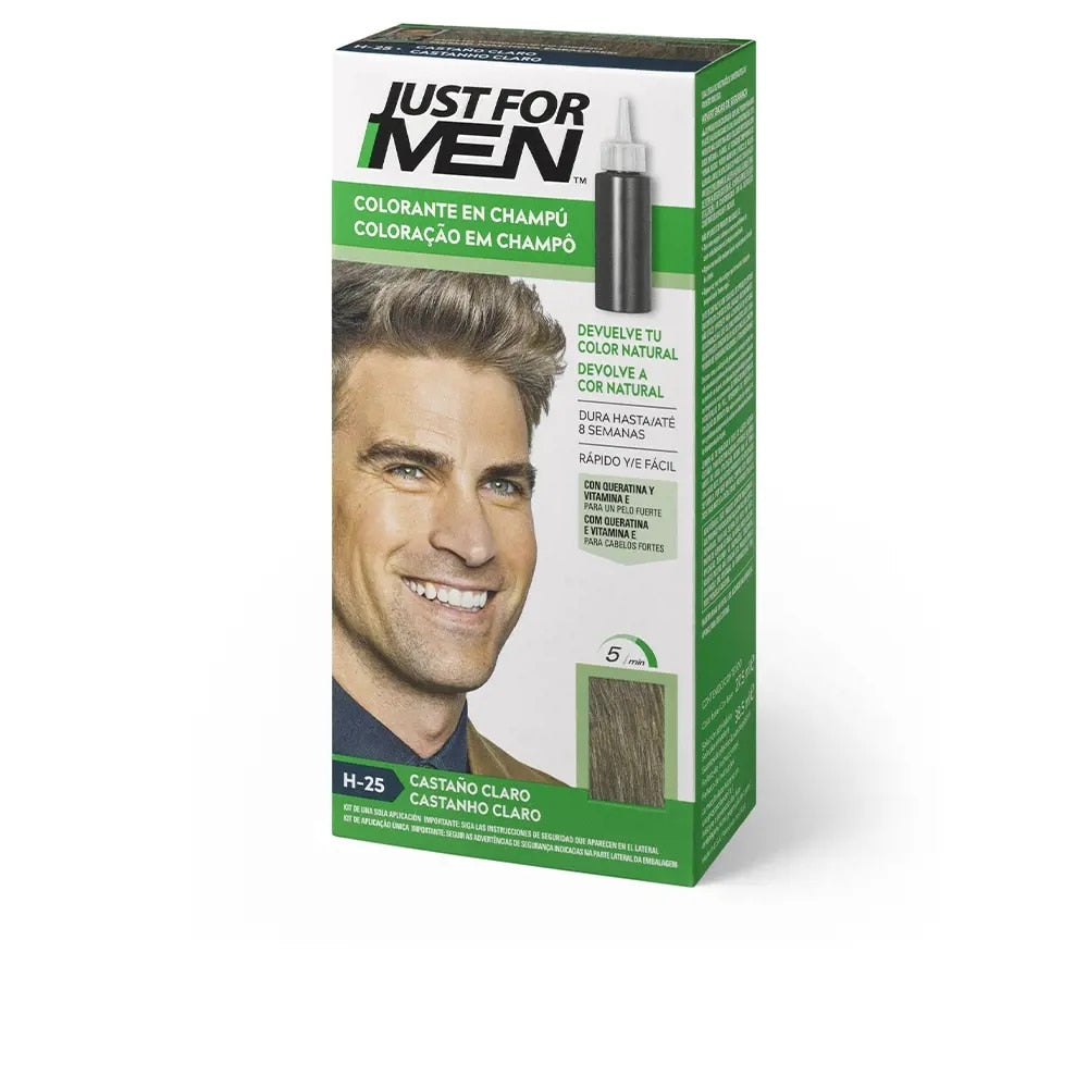 JUST FOR MEN COLORANTE in shampoo #castano chiaro 30 ml