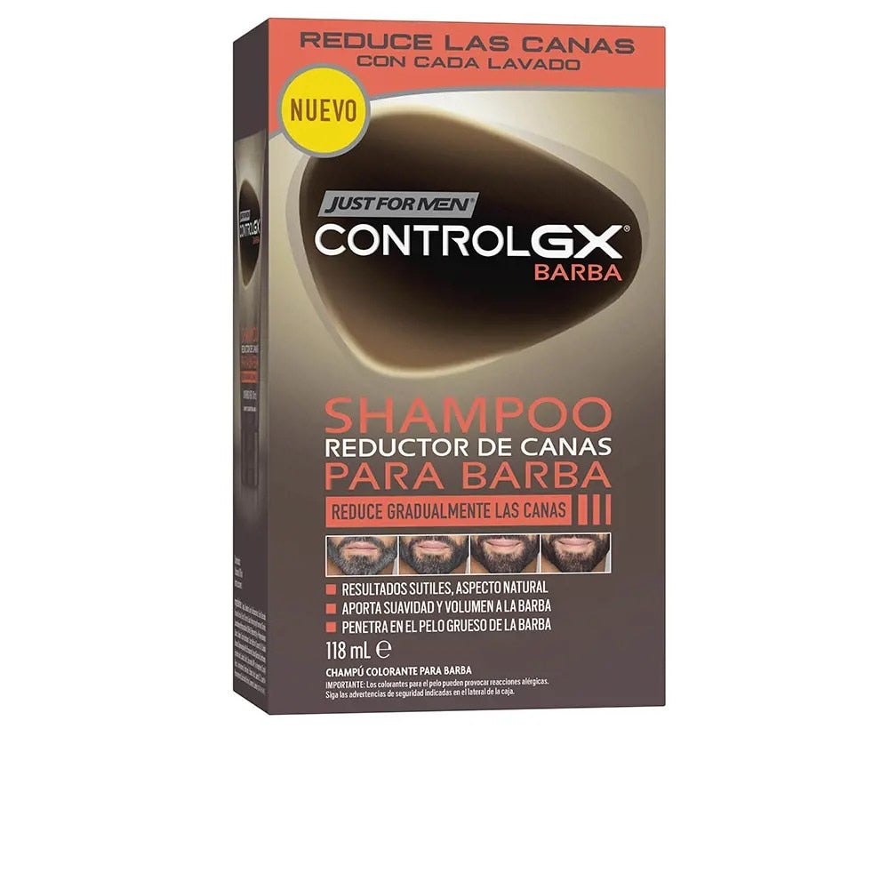 JUST FOR MEN CONTROL GX gray hair reduction shampoo for beard 118 ml