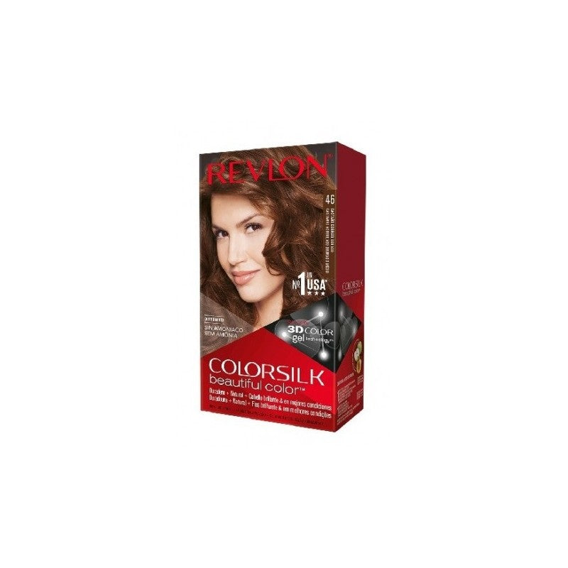 REVLON MASS MARKET COLORSILK tinte #46-castaño cobrizo dorado 1 u
