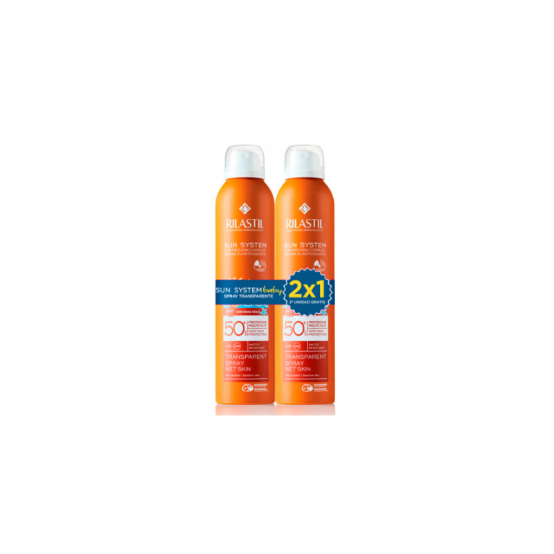 RILASTIL SUN SYSTEM SPF50+ BABY spray trasparente bipacco 2 x 200 ml