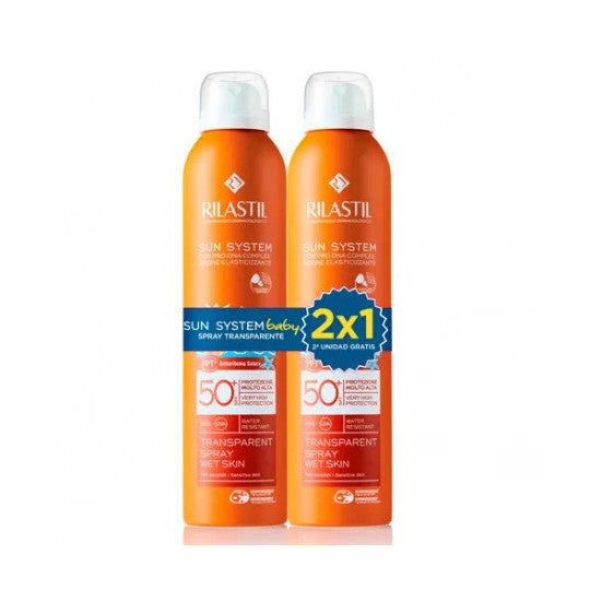 RILASTIL SUN SYSTEM 50+ BABY SPRAY TRASPARENTE CONFEZIONE 2 x 200 ml
