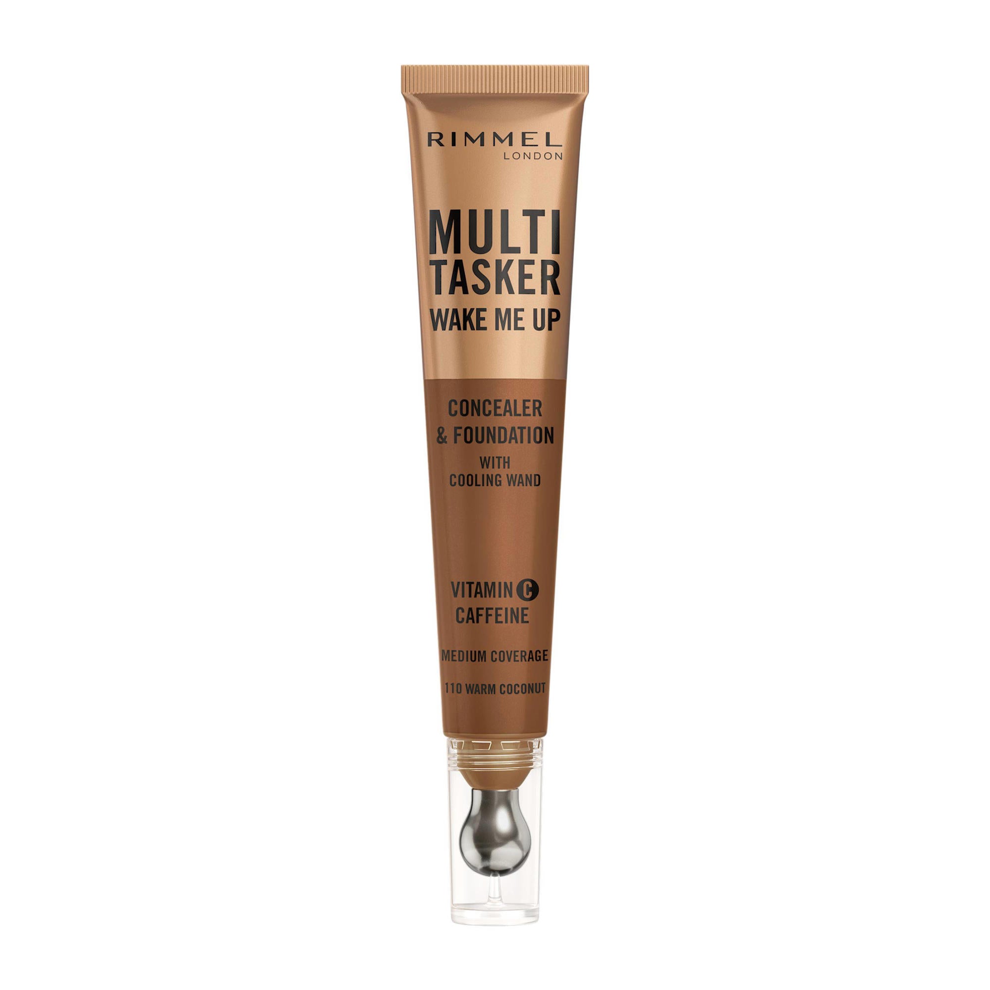 RIMMEL LONDON MULTITASKER WAKE ME UP correttore e fondotinta #Warm Coconut 20 ml