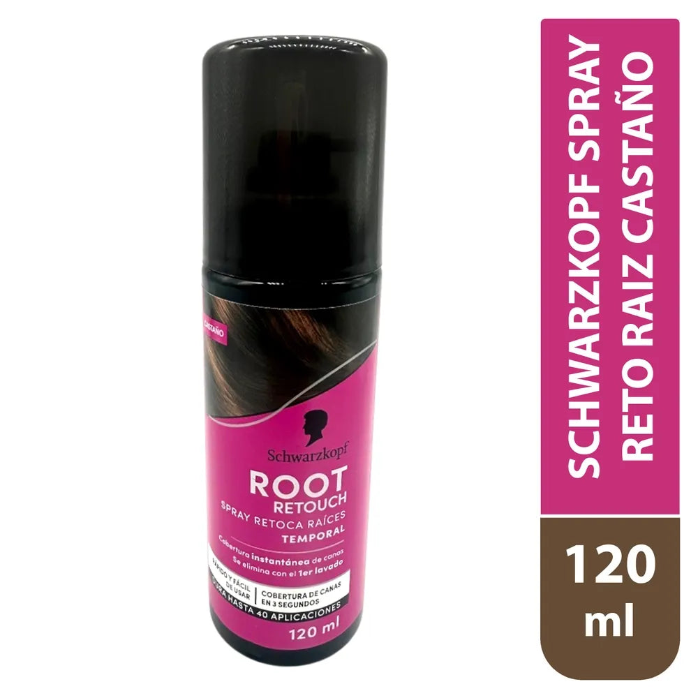 SCHWARZKOPF MASS MARKET ROOT RETOUCHER Spray retouche racines #brun