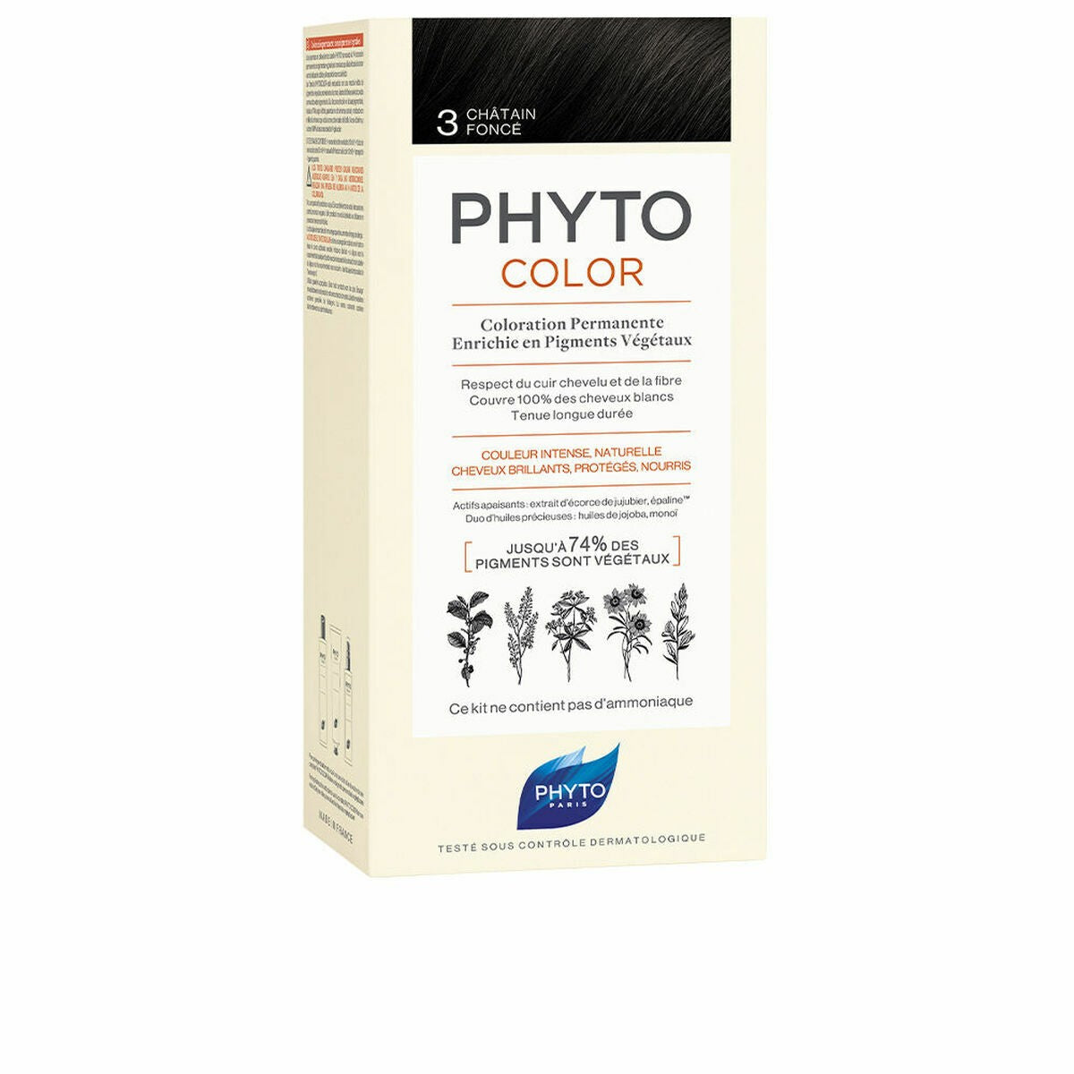 PHYTOCOLOR #3-castano scuro 4 pz