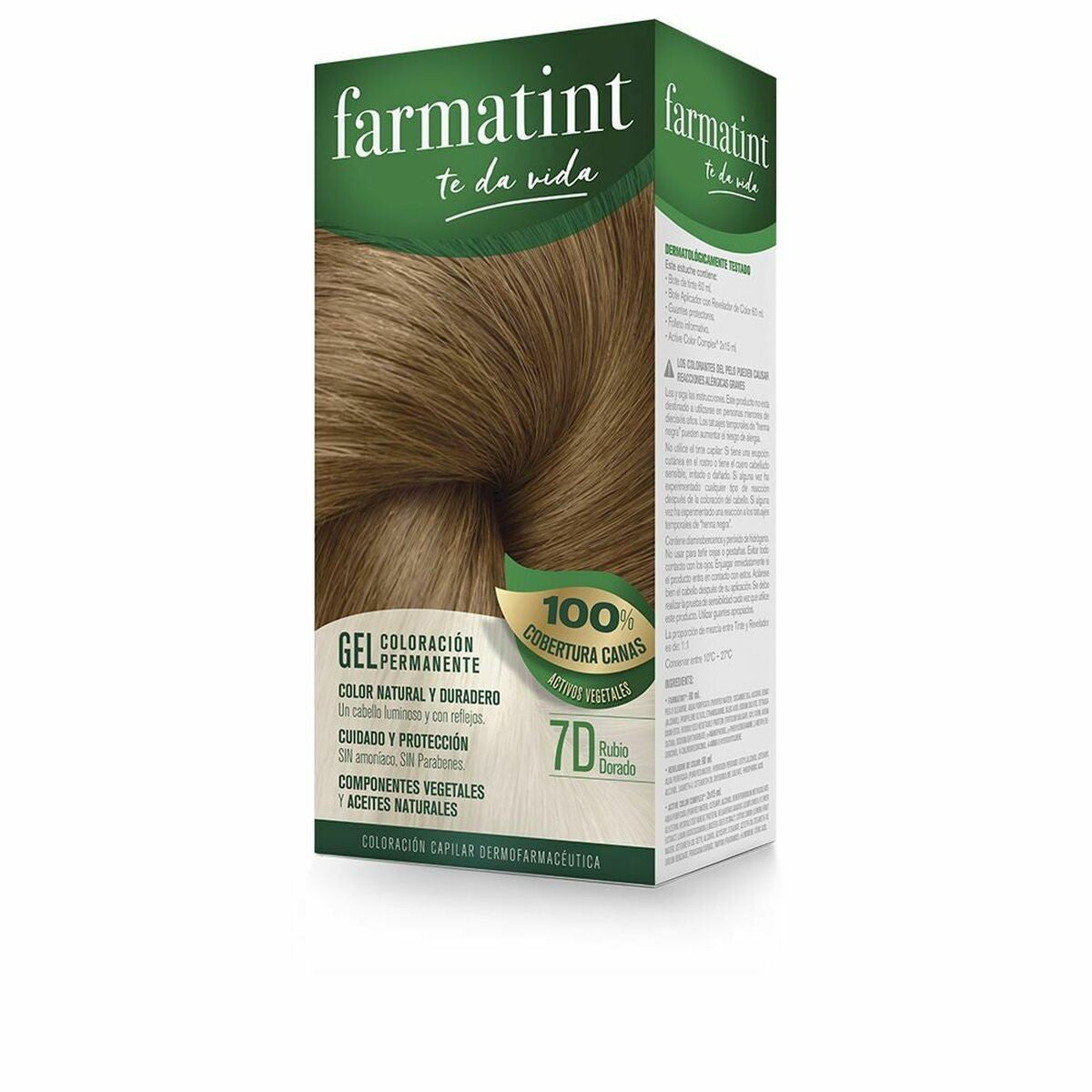 FARMATINT GEL colorazione permanente #7d-biondo dorato 5 unità