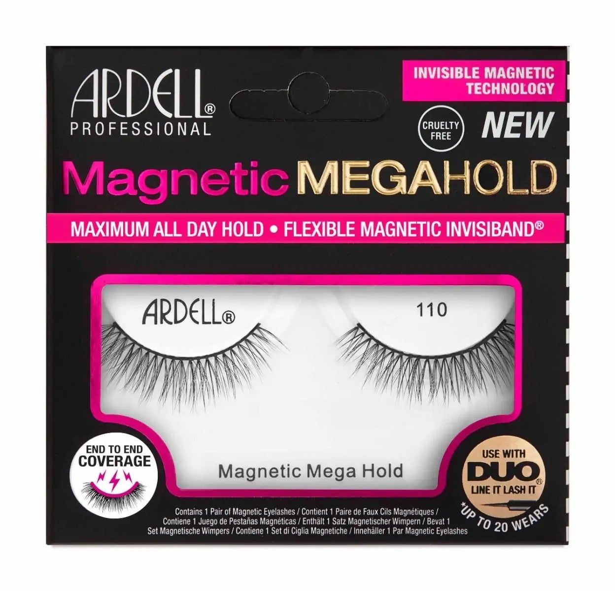 ARDELL MAGNETIC MEGAHOLD lashes #110 1 u