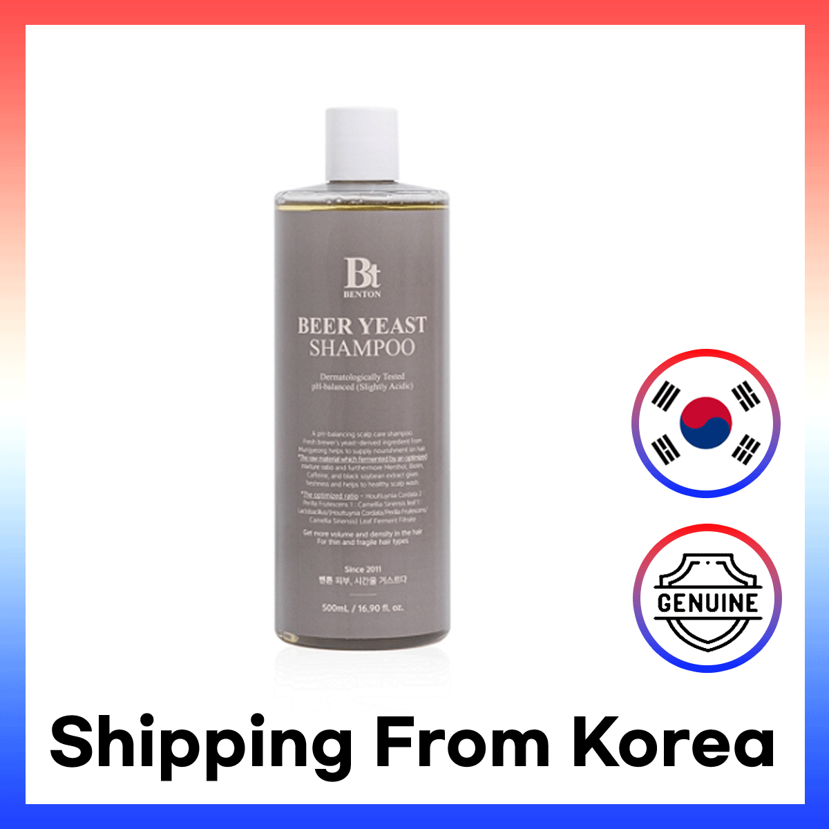 BENTON SHAMPOO LIEVITO DI BIRRA 500 ml