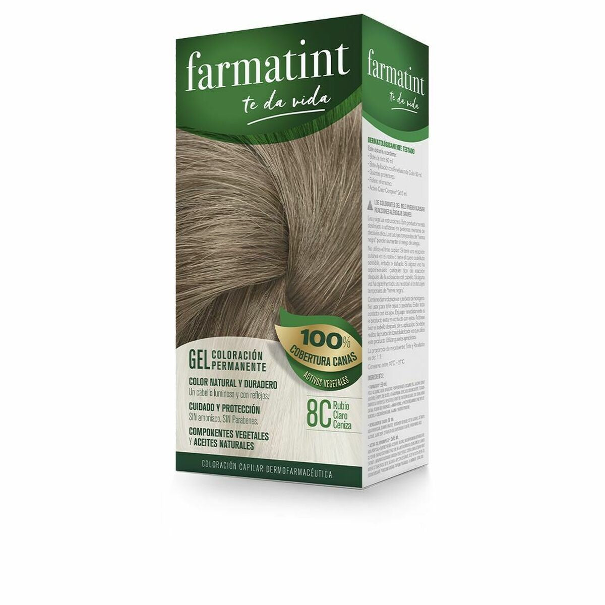 FARMATINT GEL colorazione permanente #8c-biondo cenere chiaro 5 pezzi