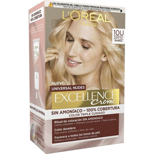 L'ORÉAL PARIS EXCELLENCE NUDES coloration #10u-blond très clair 5 u