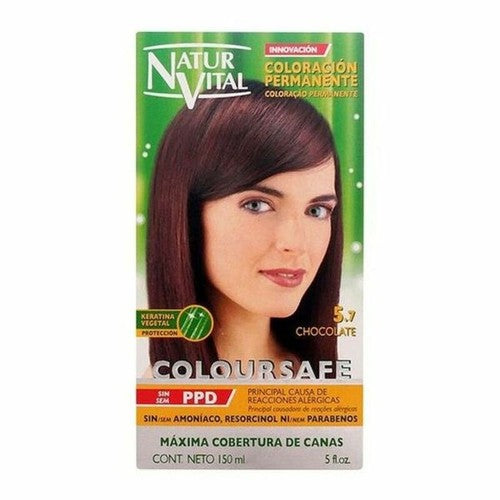 TINTURA PERMANENTE NATUR VITAL COLOURSAFE #5.7-cioccolato