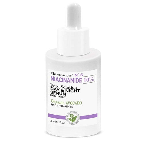 THE CONSCIOUS™ NIACINAMIDE sérum jour & nuit anti-pores avocat bio 30 ml