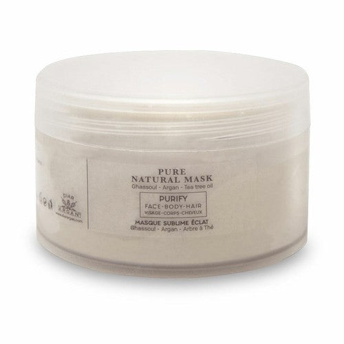 MASQUE NATUREL DIAR ARGAN à l'huile d'argan pure et au ghassoul 200 ml