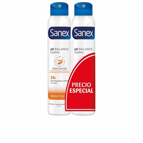 SANEX DERMO SENSITIVE déodorant spray duo 2 x 200 ml