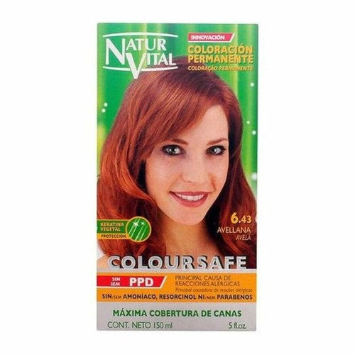 NATUR VITAL COLOURSAFE coloration permanente #6.43-noisette