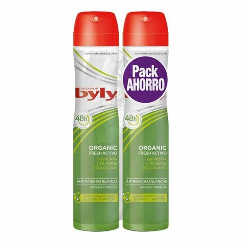 BYLY ORGANIC EXTRA FRESH DEO VAPO LOT 2 x 200 ml